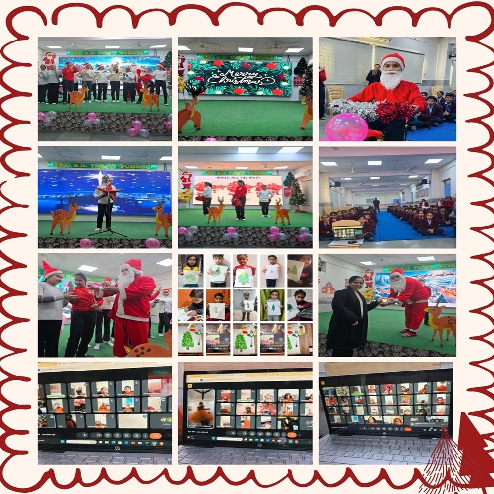 This Christmas, our students at The SD Vidya School, Noida celebrated in different spaces but with the same excitement and joy.